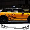 2pcs Car Sticker Flag Style Side Stripe Decals For Mini Cooper R56 R57 R58 R50 R52 R53 R59 R61 R60 F60 F55 F56 F54
