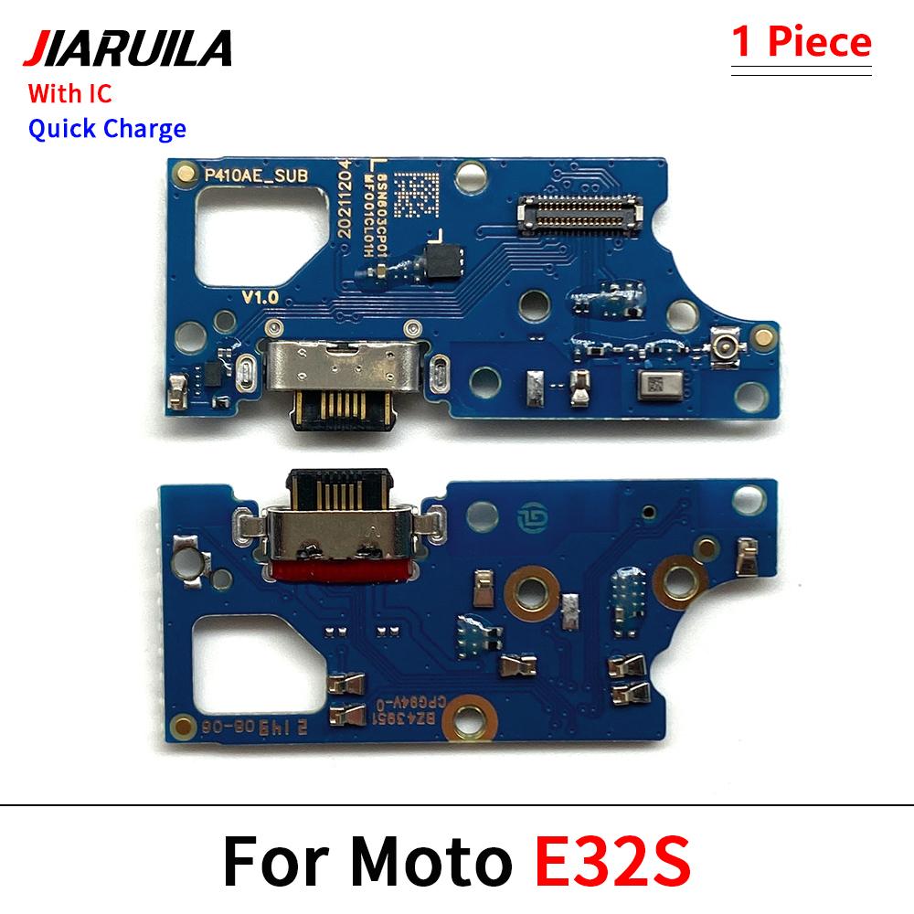 Зарядная плата USB-порта, шлейф для Moto E7 E6S E1 E6 Plus E1 Play Go E7 Power, разъем док-станции с микрофоном