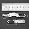 Mini High Hardness All Steel Portable Folding Knife Outdoor Camping Knives Fishing Knife Keychain Unboxing Knives