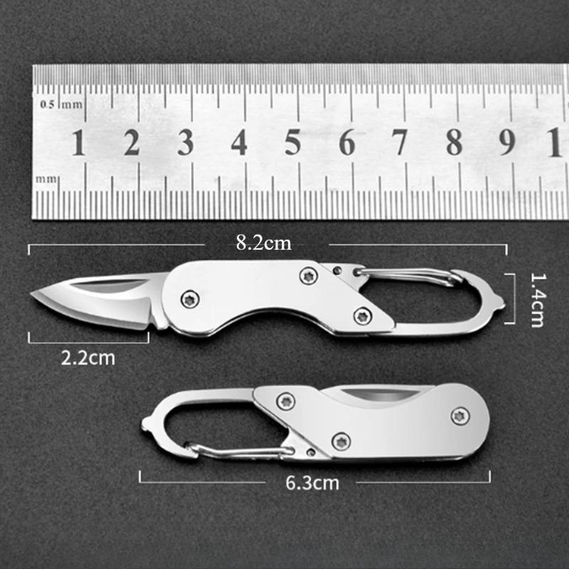 Mini High Hardness All Steel Portable Folding Knife Outdoor Camping Knives Fishing Knife Keychain Unboxing Knives