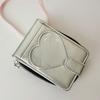 Korean INS PU Card Bag Snap Button Type Ribbon Strap-on Style Wallets 14 Slots Coin Purse Gift