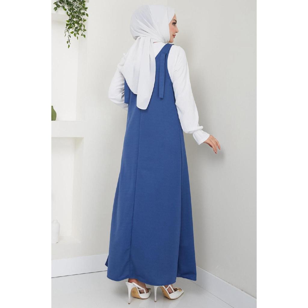 Вязаное платье без рукавов Nehir, черное Hm2389