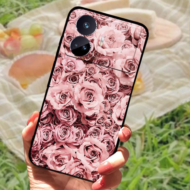Чехол для Realme GT Neo 5 SE Популярный рисунок Черный силиконовый Мягкая задняя крышка Чехол для Realme GT Neo 5 SE 5SE Чехол для телефона Funda
