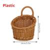 Kitchen Storage Basket with Handle Woven Hanging Baskets for Living Room Fruit Sundries Organizer Home Decor Hand-woven Baskets