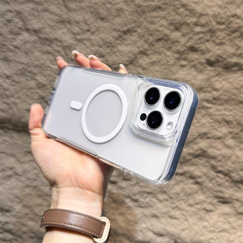 Роскошный беспроводной зарядный Magsafe прозрачный чехол для iPhone 15 16 14 13 11 12 Pro Max Plus 11 магнитный противоударный мягкий бампер