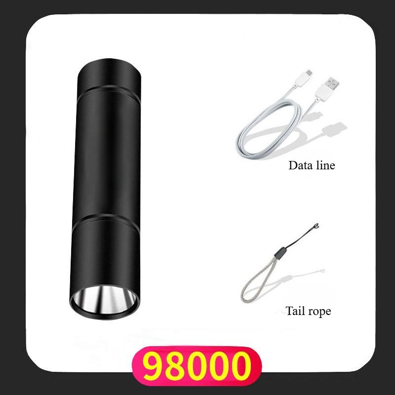 LED Strong Light Small Flashlight USB Rechargeable Multi-function Mini Student Portable Lighting Work Light Gift