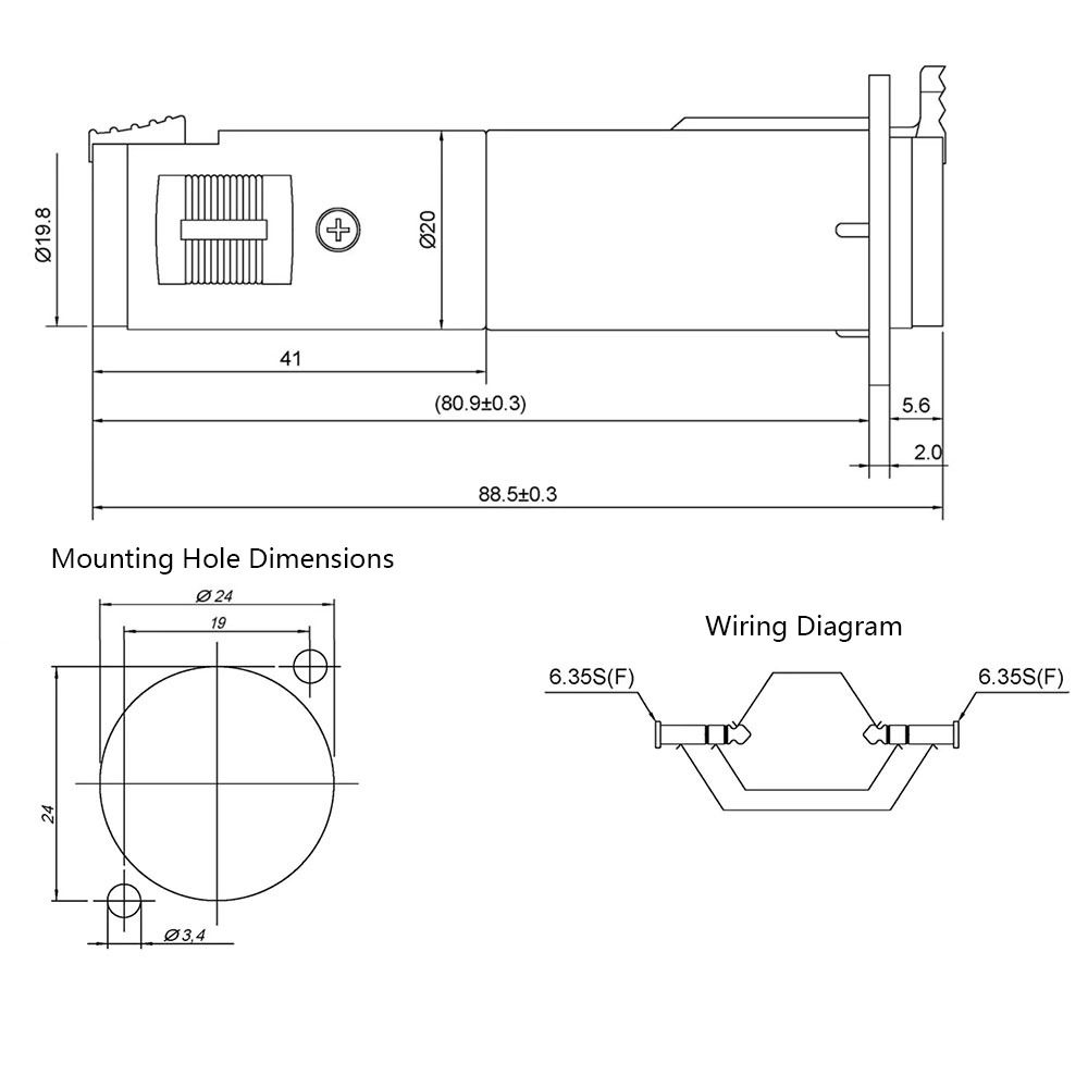 1Pcs D-Type 3Pin XLR Connector Metal Pass Through XLR Jack for Speaker System Installation