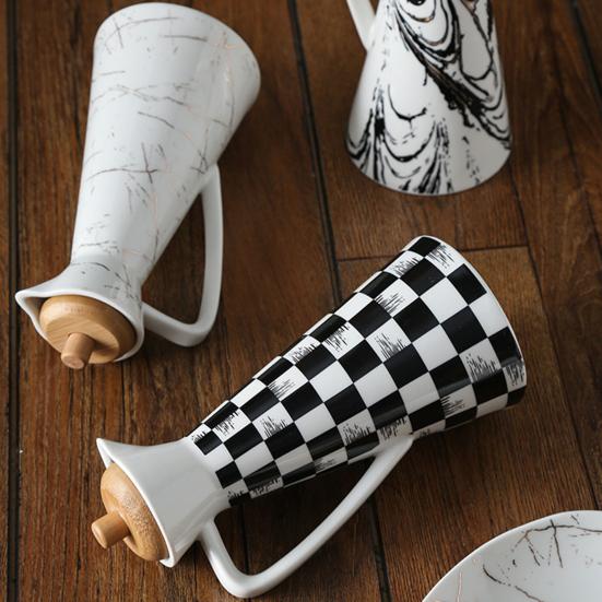 400/800ml Ceramic Oil Dispenser Bottle Dust-proof Design Handmade Ceramics Oil Can for Kitchen Cooking Olive Oil Soy Sauce Vinegar Cruet Storage