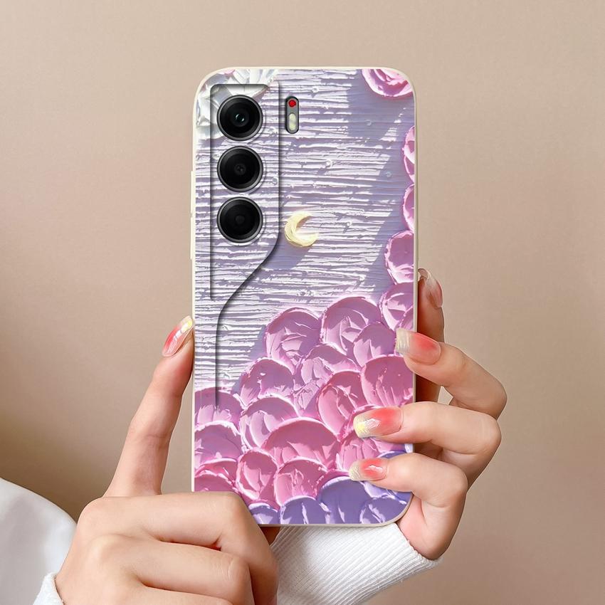 For Tecno Camon 40 Pro Spack 30 Pova 6 Neo Phone Case Pretty Starry Sky Cat Pattern Liquid Silicone Advanced Dustproof Protective Shell For Tecno Capa
