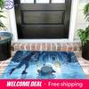 Ash & Friends Ice Cave Skating Print Non-Slip Floor Mat Doormat