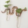 Uniqe Snake Wall Planters With Pipes Wall Hanging Holder Simple Wooden Plant Pot  Kitchen