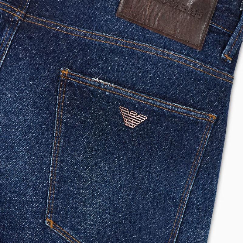 EMPORIO ARMANI J06 Slim fit Washed Stretch denim Jeans With Rips And Veining EM000121-AF13281-MB001