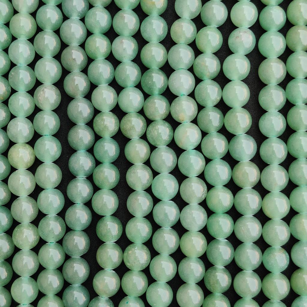 Natural Green Aventurine, 6mm 8mm 10mm Size Round Beads, Natural Green Gemstone, 14-15 Inch Strand.