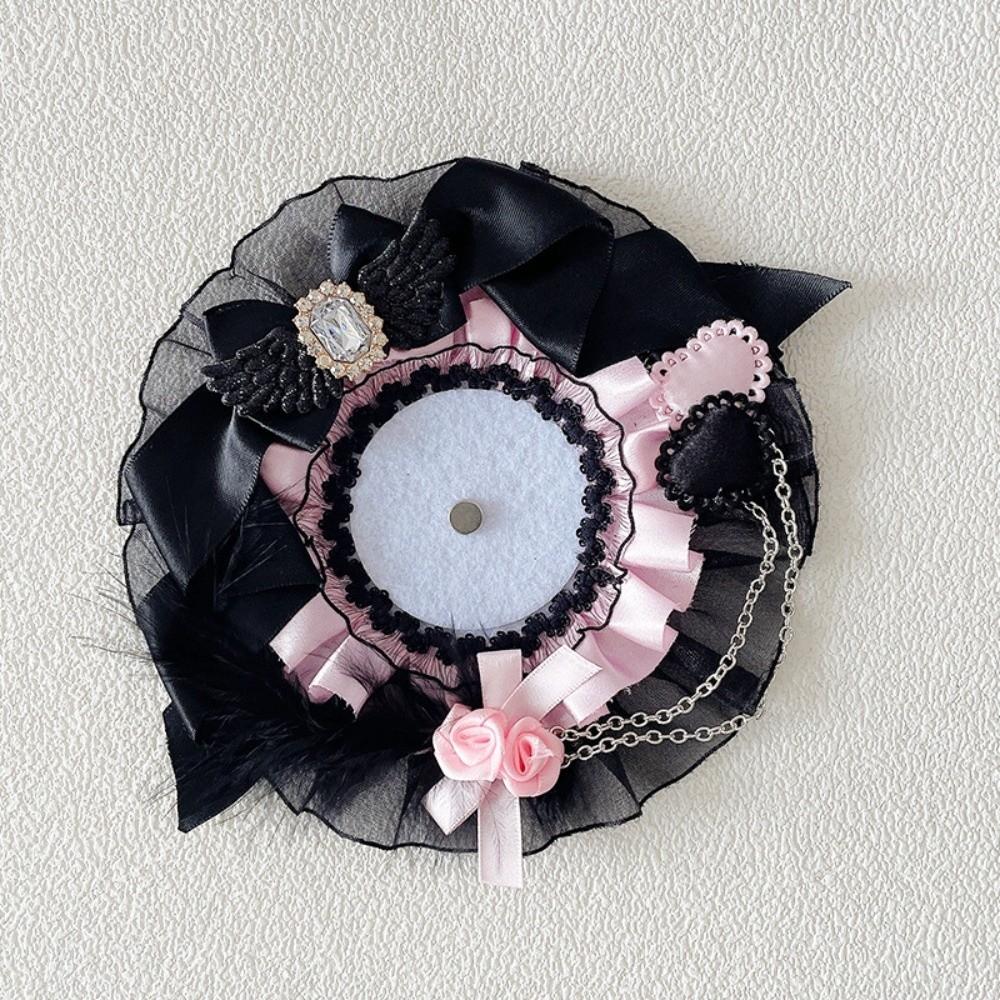 Rose Pins Display Base Bow Love Heart Badge Frame Pendant  55-75mm Badge Display