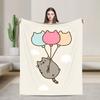 Мультяшные P-Pusheencats Смешное Милое Одеяло Фланелевое Весна Осень Портативное Супер Мягкое Пледы Для Дома Путешествий Постельное Белье Пледы