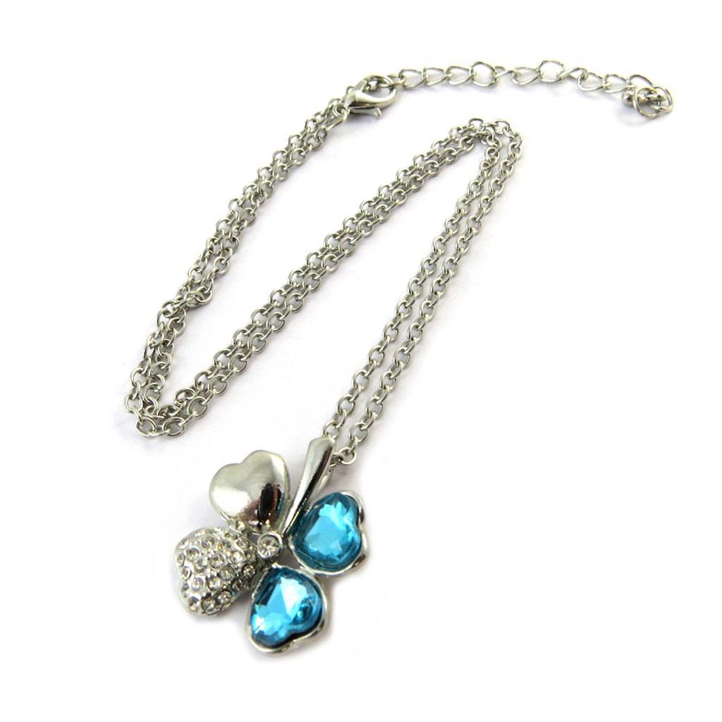 Les Trésors De Lily [N6336] - Дизайнерское колье "Сисси" синий клевер