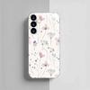 Простой свежий цветочный узор посеребренный чехол для телефонаДля Samsung Galaxy S26 S25 Edge S24 S23 FE S22 Ultra S20 S21 5G