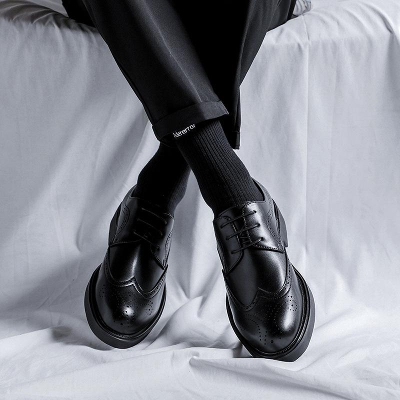 Мужская обувь Британский рост жениха свадебный костюм деловое платье повседневная мужская кожаная обувь 85676-R