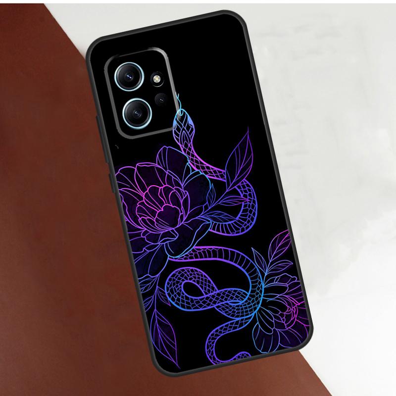 Чехол 'Цветок змеи' для Xiaomi Redmi Note 14 10 11 12 13 15 Pro Plus Чехол для Redmi 15 14C 10C 12C 13C 15C