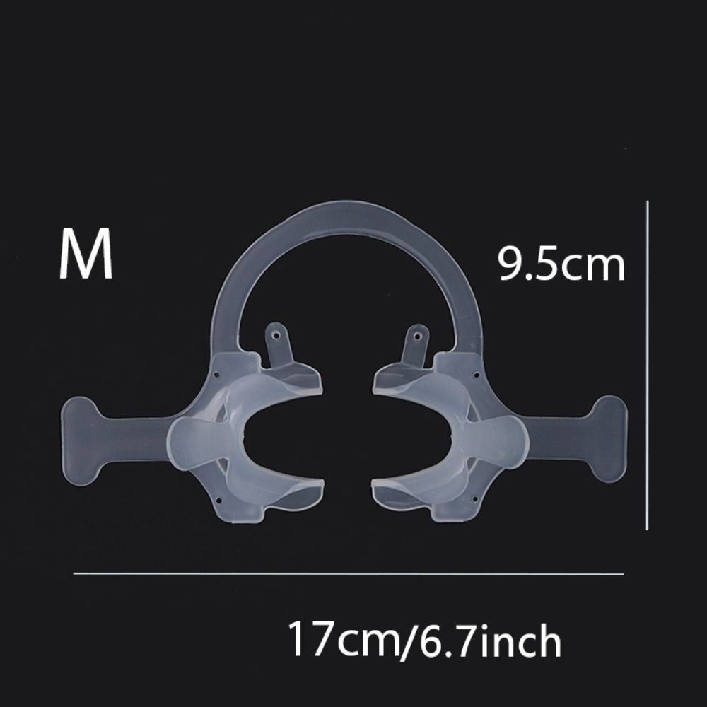 Orthodontic Cheek Lip Retractor with Handle Transparent C Type Mouth Opener   Dental Tool