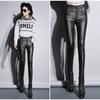 2022 Autumn Winter New High Waist Stretch Leather Leggings Thick Female Fitness PU Leather Pants Sexy Push Up Slim Trousers