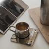 Набор чайных чашек из нержавеющей стали 304 Минималистичная кофейная кружка Аксессуары для посуды Чашка для воды Ресторан