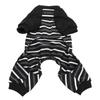 Dog Pajamas Warm Comfortable Stretchy 4 Legs Striped Dog Pajamas for Small Dogs Cats Sleeping XL