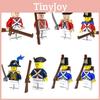 Pirate-themed Medieval Navy Admiral Building Blocks 4.5cm Height Abs Plastic