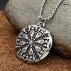 Vintage Nordic Compass Pendant Necklace Stainless Steel Viking Runes Vegvisir Amulet Necklaces for Men Fashion Icelandic Jewelry