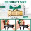 Heavy Type T Brasses Water Pipe Fitting Leakproof Easyly Installation For Gardening Tool And Equipment