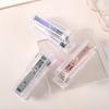Manual Paper Stapler Rose Gold Book Binding Machines Transparent Stapler  School Office Supplies