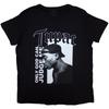 Men's Tupac Only God Text T-shirt Medium Black