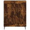 Highboard Smoked Oak 69.5x34x180 cm Engineered Wood