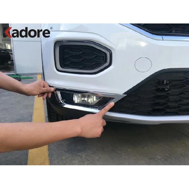 Для Volkswagen VW T-ROC TROC 2017 2018 Хромированная накладка на передний противотуманный фонарь Рамка противотуманной фары Отделка Аксессуары