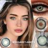 FUNSACHY 1 Pair Natural Brown Contact Lenses for Eyes Beautiful Pupils for Makeup Cosmetics Brown Color Lenses Gray Softlens