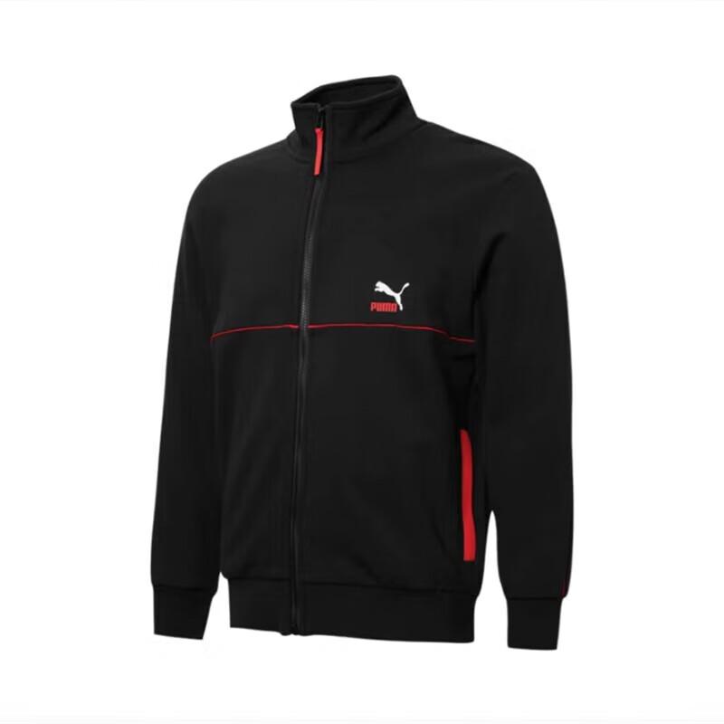 Puma Sports Lifestyle Series Printed Casual Stand Collar Long Sleeve Jacket Men Jacket Black 531706-01