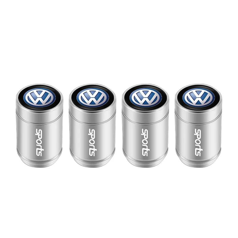 VW GTI GOLF 2026 Hot For VW VOLKSWAGEN 4Pcs 3D Metal Car Tire Valve Caps Wheel Dust Covers Compatible with Volkswagen GTI R-Line