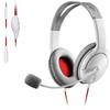 ELECOM Gaming with 1m and Extension Compatible with and White Headset, Over-Ear, 1.5m Cables, Smartphones, PS4, Switch, (HS-GM20WH)