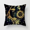 Home Bedroom Living Room Sofa Cushion Cover Decoration Sun Moon Mandala Series Pattern Printing Pillowcase