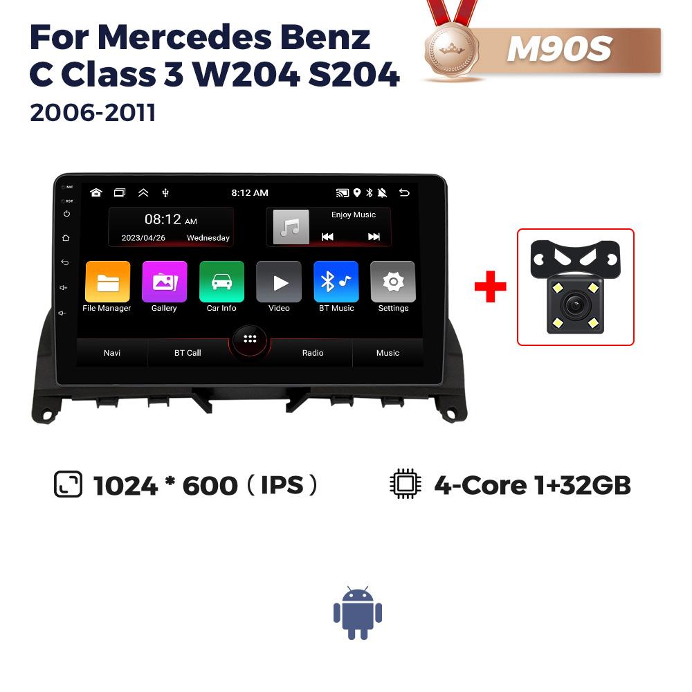 NaviFly для Mercedes Benz C-Class 3 C220 C180 W204 S204 2006-2011 Android автомобильный плеер радио мультимедиа сенсорный экран видео стерео