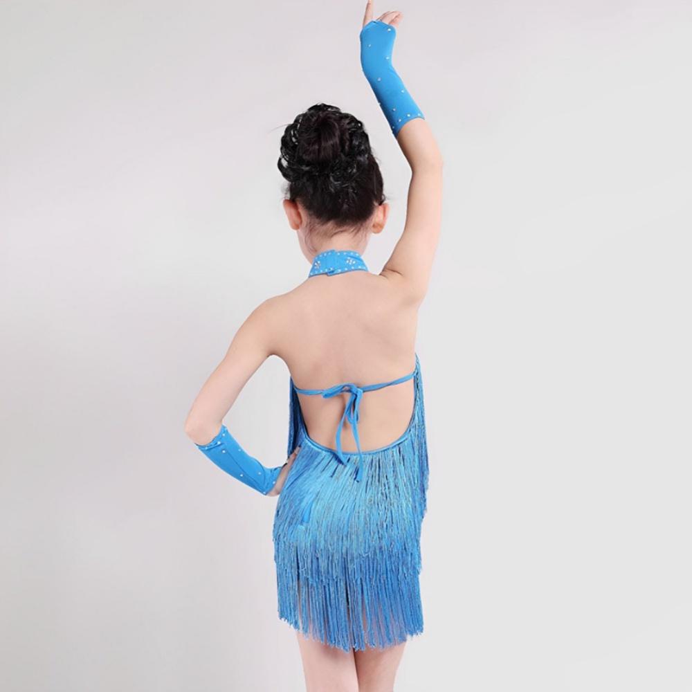 Kids Girls Dance Outfits Belly Dance Cha Cha Dress Latin Salsa Costumes