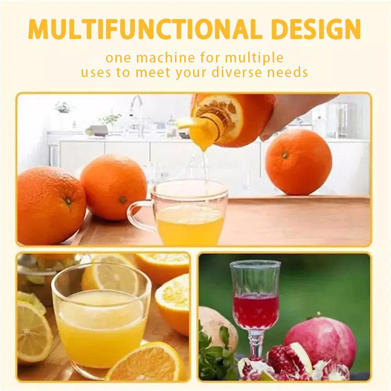Manual Lemon Juicer Manual Fruit Juicer Squeezer Built-In Filter Manual Fruit Squeezer Screw Top Juice Squeezer for Pinics