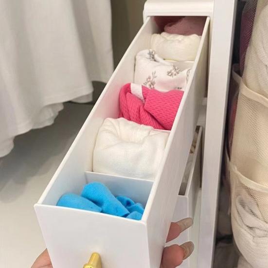 Органайзер для носков и бюстгальтеров, коробка с несколькими отделениями, легко устанавливается, настенный, самоклеящийся, ящик для хранения нижнего белья, выдвижной органайзер для шкафа