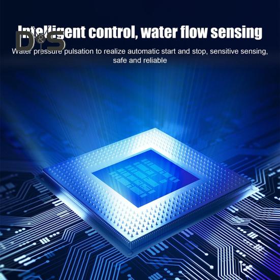 Автоматический портативный повысительный насос давления воды, 3 режима, регулируемый водонепроницаемый малошумный бытовой повысительный насос 100 Па