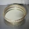 Round German Silver Tray | Silver Plated | Round Decorative Tray | Best Gift for Pooja | Décor | Diwali | Anniversary Size: 10x10"