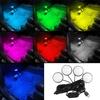 5V Светодиодная RGB Подсветка Салона Автомобиля Атмосферная Подсветка Ног со Встроенной USB Зажигалкой Декоративная Атмосферная Лампа Автоаксессуары
