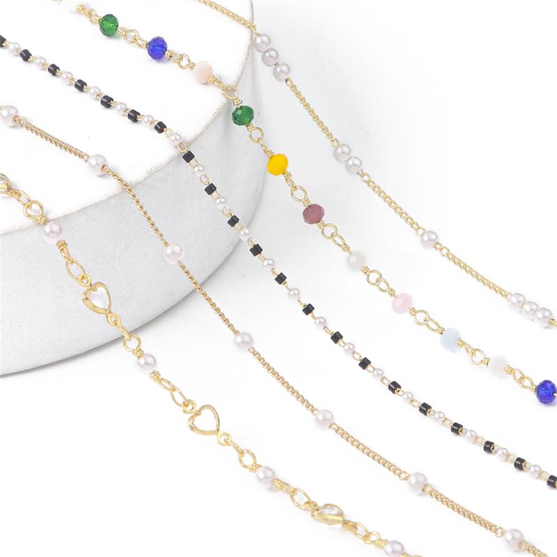 50 см медная цепочка на руку, подвеска для DIY ожерелья, браслета, аксессуары для изготовления ювелирных изделий, принадлежности ручной работы