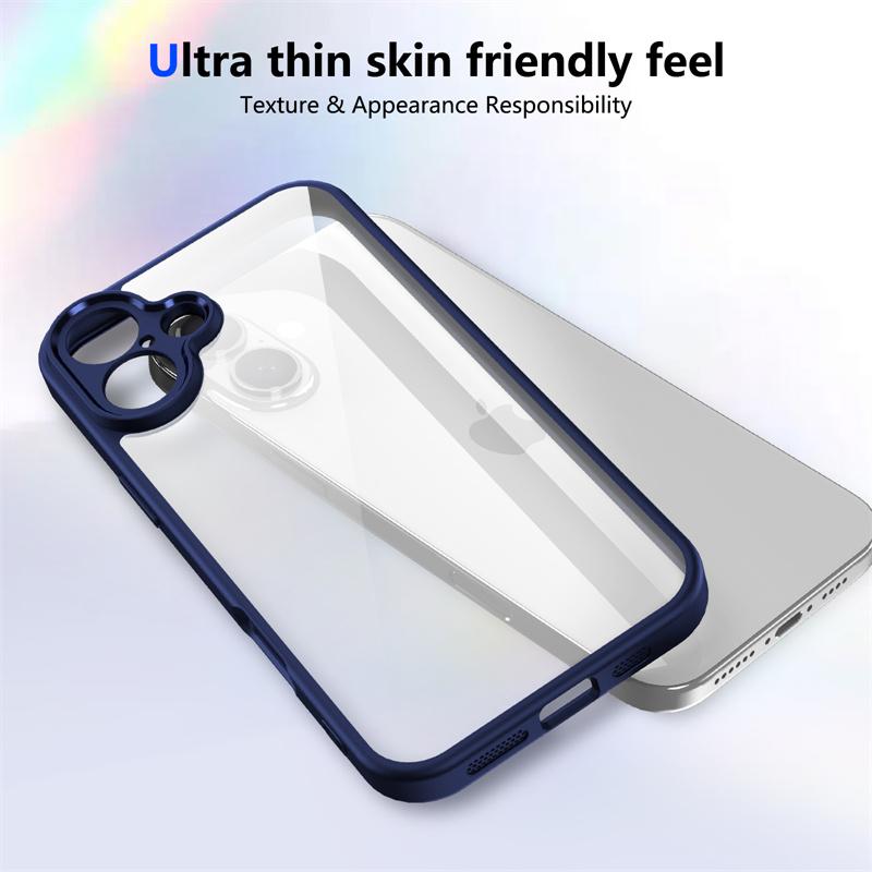 Чехол Camera LED Protective Clear Acrylic Back Case для iPhone Samsung Galaxy Xiaomi Redmi для iPhone 16 Pro Max 15 14 Plus 13 12 11 X XR Cover Silicone Frame