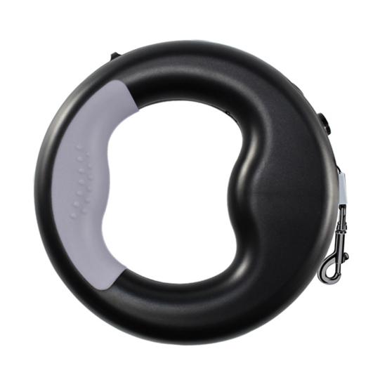 360 Degree Anti-Slip Handle Retractable Small Medium Dog Nylon Leash with LED