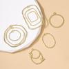 10Pcs Alloy Hollow Frame Open Back Bezel Pendants Geometric Charms For Diy Jewelry Making Earrings Necklace Supllies
